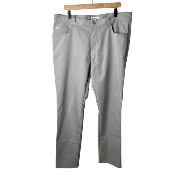 Peter Millar EB66 Performance Five Pocket Pant Gale Grey Size 38 - Picture 4 of 11